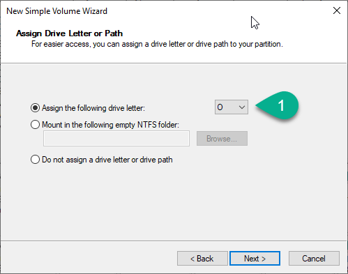 Assign Drive Letter
