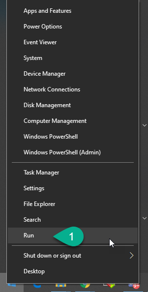 Run Dialog Access