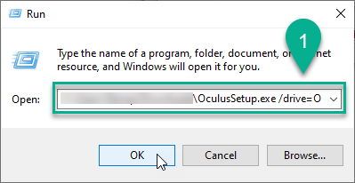 Oculus Installer Command