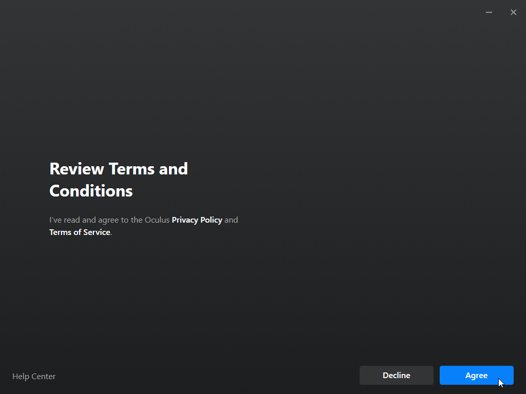 Oculus Installer Step 2